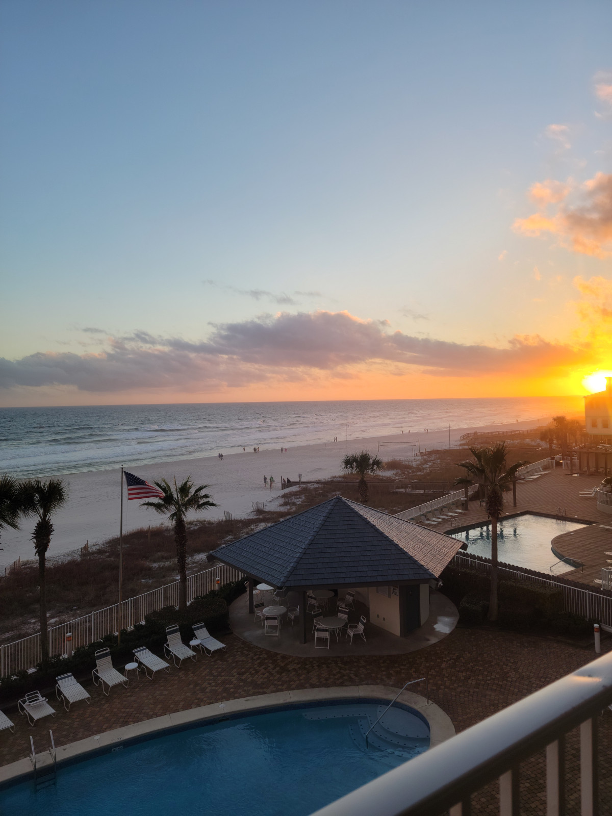 Balcony sunset